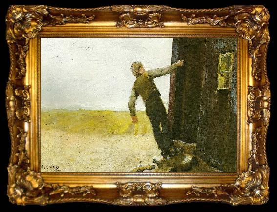 framed  Christian Krohg et nodskud, ta009-2